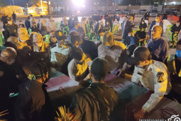 ورود پیکر دو شهید دفاع مقدس به شیراز
