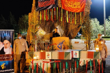 ورود پیکر دو شهید دفاع مقدس به شیراز