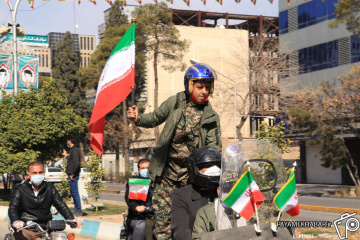 راهپیمایی خودرویی و موتوری ۲۲ بهمن ۹۹ در شیراز