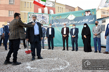 مراسم کلنگ زنی تقاطع جمهوری‎ اسلامی