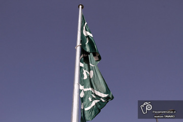 رونمایی از المان و پرچم یا مهدی (عج) در شیراز