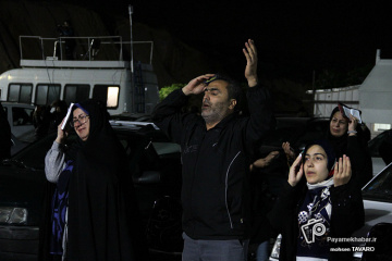 مراسم احیای خودرویی شب قدر در شیراز