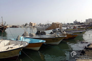 سواحل خلیج فارس در بوشهر - قایق
