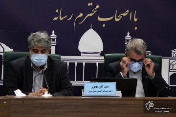 نشست خبری رئیس و اعضای شورای اسلامی شهر شیراز - تذ
