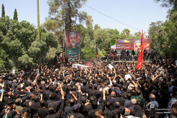 تشییع مطهر پیکر شهید اسکندری در گلزار شهدای شیراز