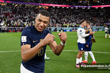 دیدار فرانسه - انگلیس از بازی های جام جهانی 2022 قطر - کیلان امباپه