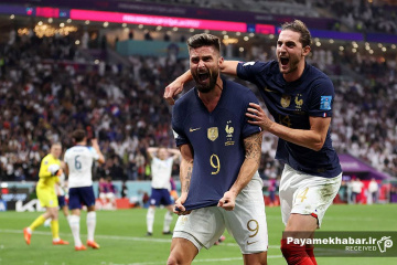 دیدار فرانسه - انگلیس از بازی های جام جهانی 2022 قطر - الیور ژیرو