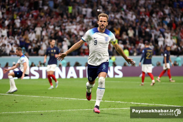 دیدار فرانسه - انگلیس از بازی های جام جهانی 2022 قطر - هری کین