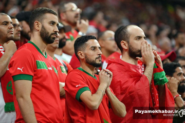 دیدار فرانسه - مراکش از بازی های جام جهانی 2022 قطر - تماشاگران مراکش
