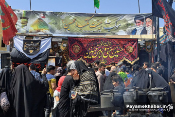 عزاداری اربعین حسینی در شیراز - ایستگاه صلواتی