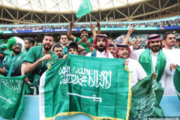 دیدار آرژانتین - عربستان از بازی های جام جهانی 2022 قطر - تماشاگران عربستان