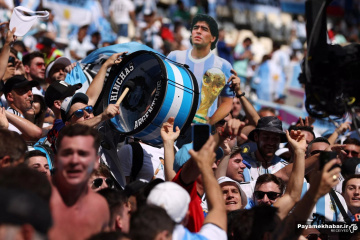 دیدار آرژانتین - عربستان از بازی های جام جهانی 2022 قطر - تماشاگران آرژانتین