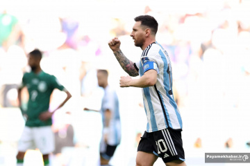 دیدار آرژانتین - عربستان از بازی های جام جهانی 2022 قطر - لیونل مسی