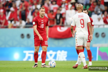 دیدار دانمارک - تونس از بازی های جام جهانی 2022 قطر