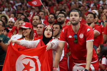 دیدار دانمارک - تونس از بازی های جام جهانی 2022 قطر - تماشاگران تونس