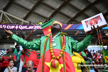دیدار سوئیس - کامرون از بازی های جام جهانی 2022 قطر - تماشاگران کامرون