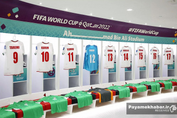 دیدار ایران - ولز از بازی های جام جهانی 2022 قطر - رختکن تیم ملی