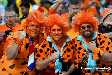 دیدار هلند - اکوادور از بازی های جام جهانی 2022 قطر - تماشاگران هلند