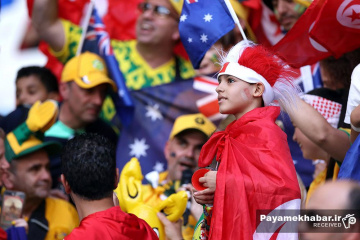 دیدار استرالیا - تونس از بازی های جام جهانی 2022 قطر - تماشاگران استرالیا