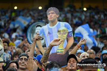 دیدار آرژانتین - مکزیک از بازی های جام جهانی 2022 قطر - تماشاگران آرژانتین
