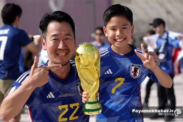 دیدار ژاپن - کاستاریکا از بازی های جام جهانی 2022 قطر - تماشاگران ژاپن