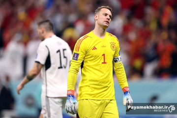 دیدار اسپانیا - آلمان از بازی های جام جهانی 2022 قطر - مانوئل نویر