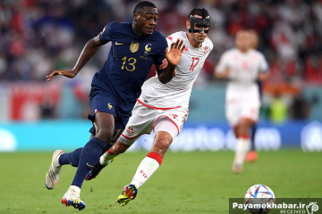 دیدار فرانسه - تونس از بازی های جام جهانی 2022 قطر