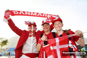 دیدار استرالیا - دانمارک از بازی های جام جهانی 2022 قطر - تماشاگران دانمارک