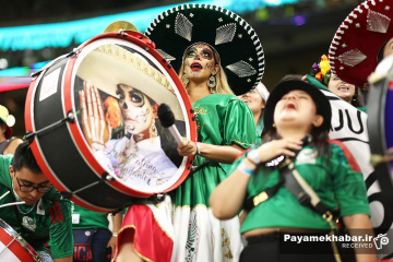 دیدار مکزیک - عربستان از بازی های جام جهانی 2022 قطر - تماشاگران مکزیک