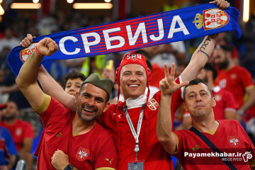 دیدار سوئیس - صربستان از بازی های جام جهانی 2022 قطر - تماشاگران صربستان