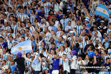 دیدار آرژانتین - استرالیا از بازی های جام جهانی 2022 قطر - تماشاگران آرژانتین