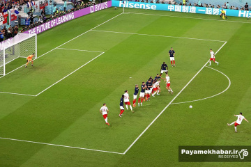 دیدار فرانسه - لهستان از بازی های جام جهانی 2022 قطر - ضربه ایستگاهی