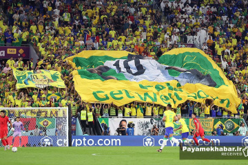 دیدار برزیل - کره جنوبی از بازی های جام جهانی 2022 قطر - تماشاگران برزیل