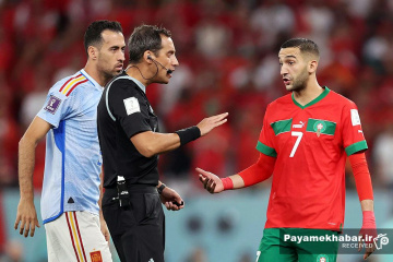 دیدار اسپانیا - مراکش از بازی های جام جهانی 2022 قطر
