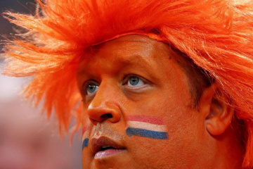 دیدار هلند - آرژانتین از بازی های جام جهانی 2022 قطر - تماشاگران هلند