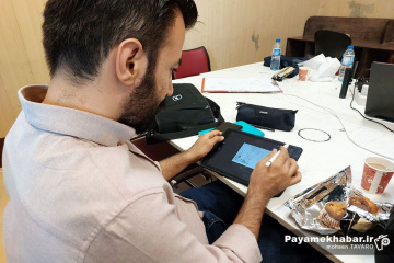 هنرنمایی دانشجویان دانشگاه هنر شیراز در هفته هنر علوی