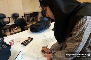 هنرنمایی دانشجویان دانشگاه هنر شیراز در هفته هنر علوی