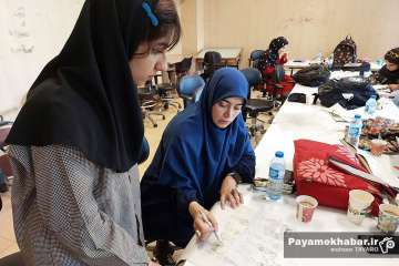 هنرنمایی دانشجویان دانشگاه هنر شیراز در هفته هنر علوی
