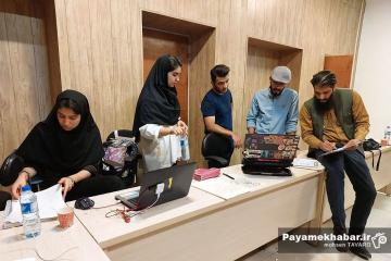 هنرنمایی دانشجویان دانشگاه هنر شیراز در هفته هنر علوی