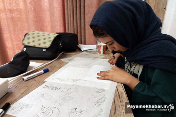 هنرنمایی دانشجویان دانشگاه هنر شیراز در هفته هنر علوی