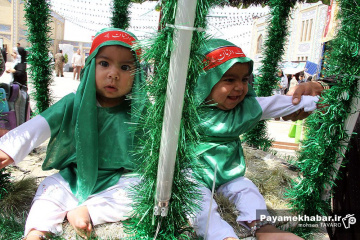 مراسم شیرخوارگان حسینی در حرم مطهر حضرت شاهچراغ (ع)