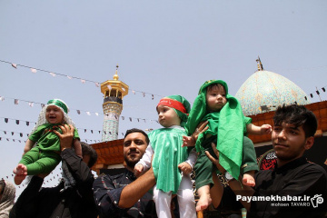 مراسم شیرخوارگان حسینی در حرم مطهر حضرت شاهچراغ (ع)