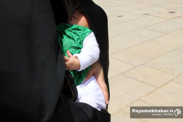 مراسم شیرخوارگان حسینی در حرم مطهر حضرت شاهچراغ (ع)