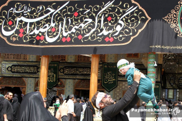 مراسم شیرخوارگان حسینی در حرم مطهر حضرت شاهچراغ (ع)