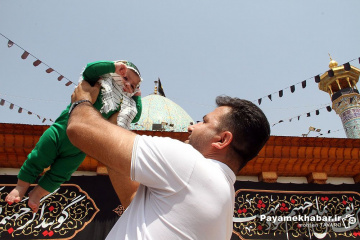 مراسم شیرخوارگان حسینی در حرم مطهر حضرت شاهچراغ (ع)