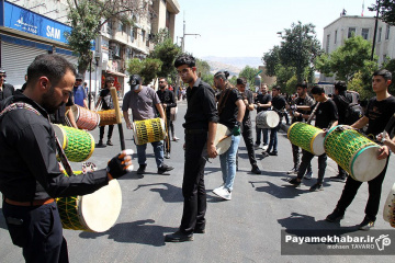 مراسم عزاداری روز عاشورا در شیراز - سنج و دمام