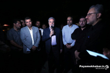 بازدید شبانه شهردار شیراز از پروژه لوله گذاری دروازه قرآن