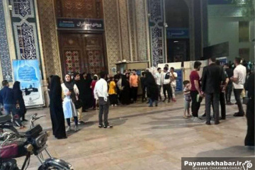 لحظات اولیه حمله تروریستی به حرم مطهر حضرت شاهچراغ (ع)