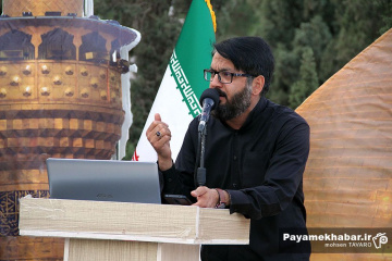 مراسم اعزام کاروان خادمین موکب حضرت احمدبن موسی شاهچراغ (ع) شهرداری شیراز به مرز شلمچه