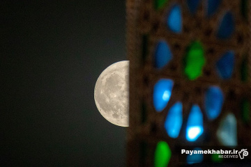 بزرگترین ماه کامل سال 1402 در حرم مطهر رضوی